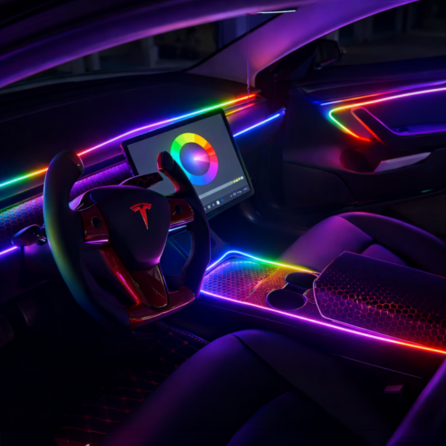 Lighting Trendz Ambient Car Interior Dash Flow Series LED Kit - Custom main image